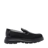 STUART WEITZMAN STUART WEITZMAN SCULPTED RUBBER SOLE MOCCASIN WITH ELASTIC INSERTS