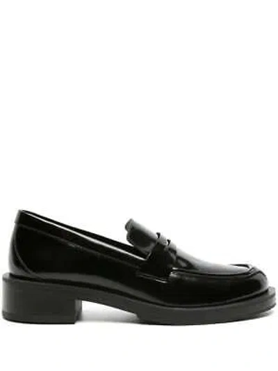Pre-owned Stuart Weitzman Sg649 Woman Black Flat Shoe 100% Original