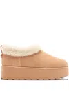 Stuart Weitzman Shearling Platform Boots In Multi