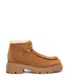 Stuart Weitzman Shearling-lined Boot In Tan