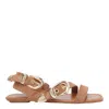 Stuart Weitzman Square Toe Suede Straps Sandals In Brown