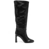Stuart Weitzman Nappa Leather Knee-high Babette Boots In Black
