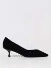 Stuart Weitzman Stuart Suede Kitten Pumps In Black