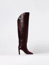 Stuart Weitzman Babette Tubo 85 Leather Over-the-knee Boots In Burgundy