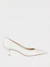 Stuart Weitzman Stuart Power 50 Pumps In White Leather