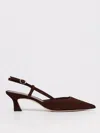 Stuart Weitzman Vinnie 50 Suede Slingback Pumps In Brown