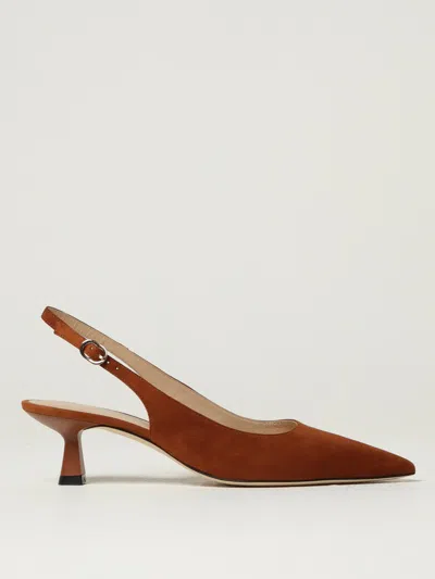 Stuart Weitzman Shoes  Woman Color Leather In Brown