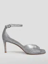 Stuart Weitzman Nudistia 75 Sandal In Silver