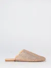 STUART WEITZMAN BAREITALL 网眼尼龙平底穆勒鞋，配有水钻