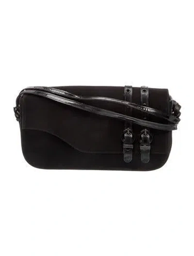 Pre-owned Stuart Weitzman Shoulder Bag In Black