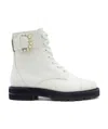 Stuart Weitzman Side Buckle-detail Boots In White