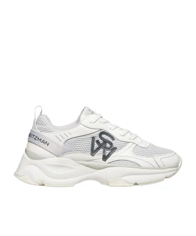 Stuart Weitzman Side Logo Low-top Casual Shoes In Grey