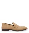 STUART WEITZMAN STUART WEITZMAN, SIMON CRISSCROSS LOAFER, LOAFERS, BEIGE, SUEDE