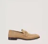 Stuart Weitzman Men's Simon Suede Crisscross Penny Loafers In Beige