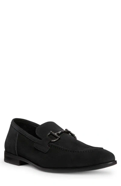 Stuart Weitzman Men's Simon Twistbit Leather Loafer In Black