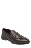 Stuart Weitzman Simon Twistbit Loafer In Dark Brown