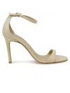 Stuart Weitzman Sk874 Ivory Leather Nudist Ii 100 Sandals In Ivory