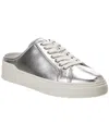Stuart Weitzman Skater Leather Mule Sneaker In Silver