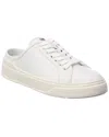 Stuart Weitzman Skater Mule Leather Sneaker In White