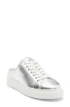 Stuart Weitzman Skater Mule Sneaker In Silver