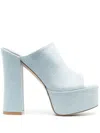 Stuart Weitzman Sky High 145mm Platform Sandals In Blue