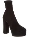 STUART WEITZMAN STUART WEITZMAN SKYHIGH 145 SUEDE PLATFORM BOOTIE