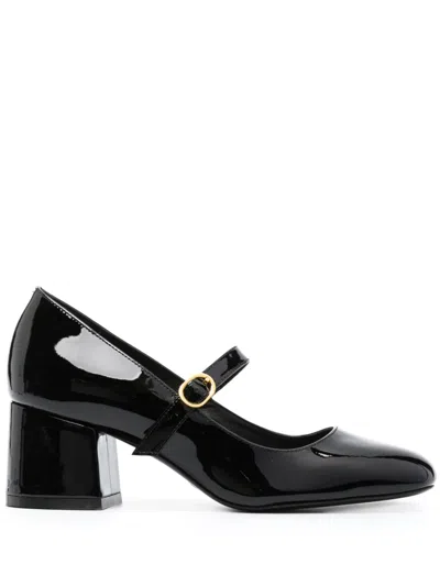 Stuart Weitzman Skyhigh 65mm Leather Pumps In Black