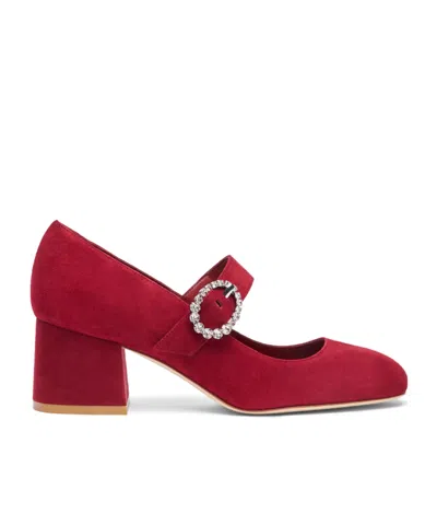 Stuart Weitzman Skyhigh 65mm Suede Pumps In Red