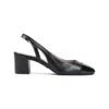 Stuart Weitzman Sleek 50 Black Nappa Leather Sandals