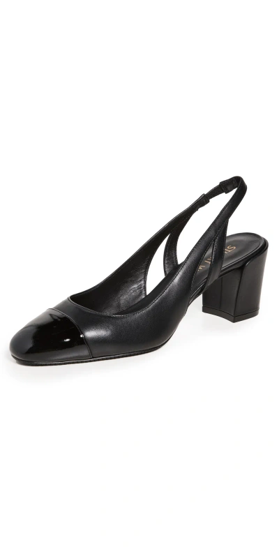 Stuart Weitzman Sleek 50 Slingbacks Black