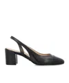 Stuart Weitzman Block Heel Slingback Pumps In Black