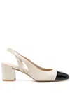 Stuart Weitzman Sleek Slingback 60mm Leather Pumps In Neutrals