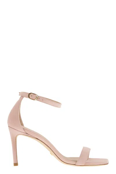Stuart Weitzman Sleek And Elegant Leather Sandals For Women In Pink