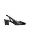 Stuart Weitzman Block Heel Slingback Pumps In Black