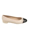 Stuart Weitzman Sleek Bow Detailed Ballet Flats In Black