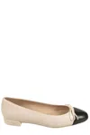 Stuart Weitzman Sleek Bow Detailed Ballet Flats In Black