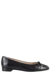 Stuart Weitzman Sleek Bow Flat In Blk Black