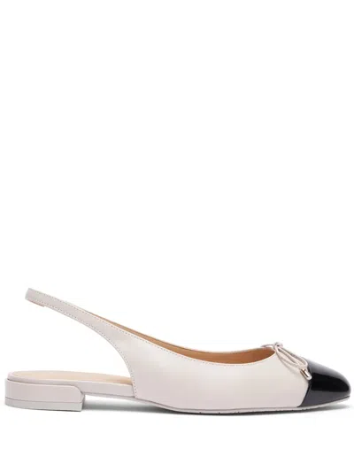 STUART WEITZMAN SLEEK BOW SLINGBACK BALLERINA SHOES