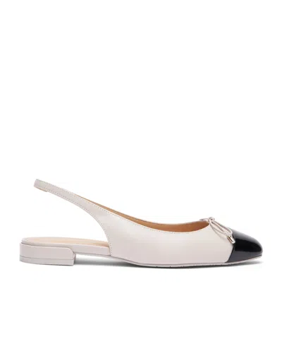 STUART WEITZMAN SLEEK BOW SLINGBACK BALLERINA SHOES