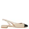 Stuart Weitzman Sleek Leather Slingback Pumps In Neutral