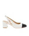 Stuart Weitzman Sleek Slingback 60mm Leather Pumps In White