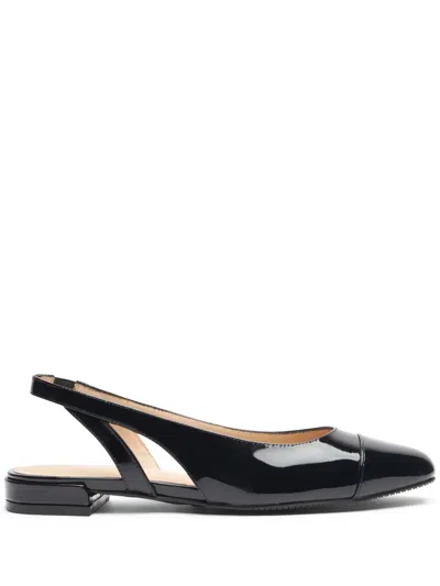 Stuart Weitzman Sleek Slingback Leather Pumps In Black