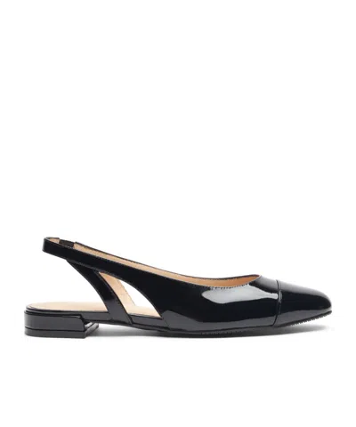 Stuart Weitzman Sleek Slingback Leather Pumps In Black