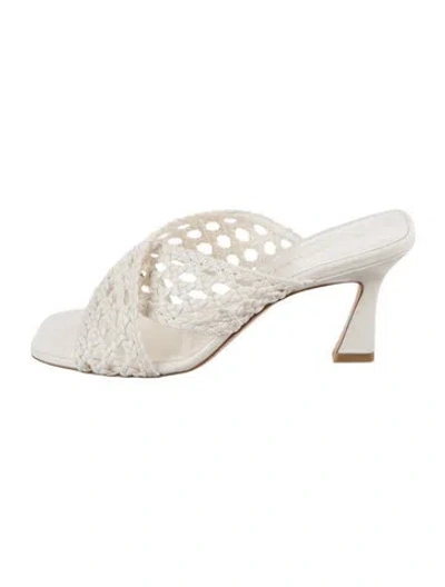Pre-owned Stuart Weitzman Slides In Neutrals