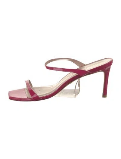 Pre-owned Stuart Weitzman Slides In Pink