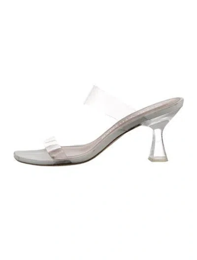 Pre-owned Stuart Weitzman Slides In White