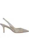 Stuart Weitzman Sling-back Heeled Pumps In Gray
