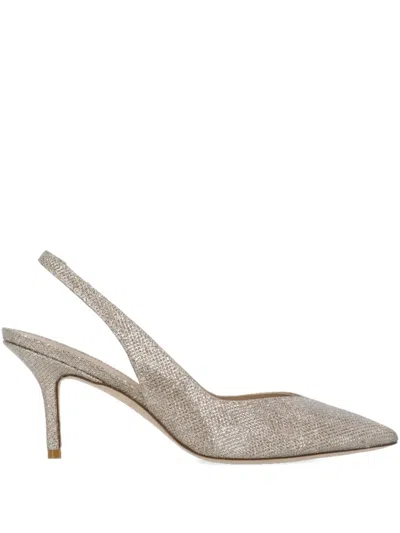 Stuart Weitzman Sling-back Heeled Pumps In Silver