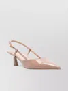 Stuart Weitzman Slingback Kitten Heel Patent Buckle