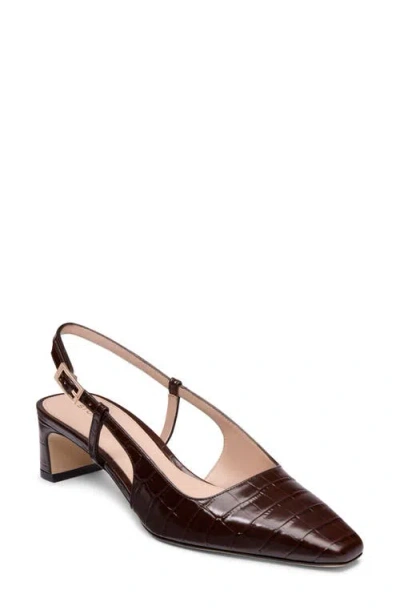 Stuart Weitzman Baby Babette Slingback Mule Loafer In Black